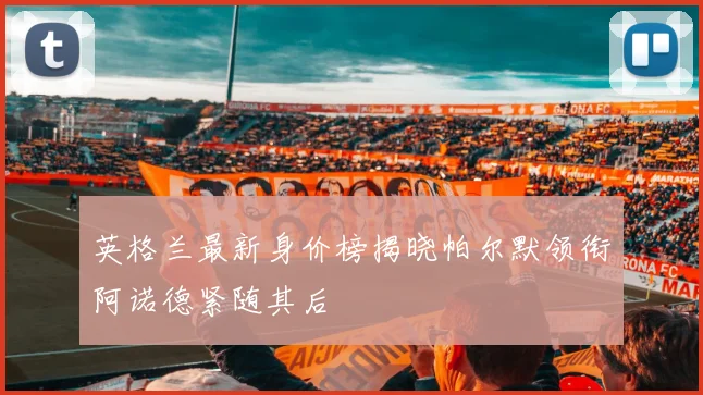 英格兰最新身价榜揭晓帕尔默领衔阿诺德紧随其后